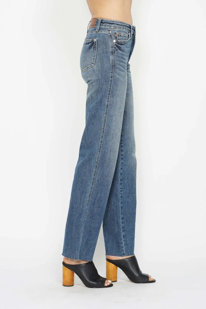 Judy Blue mid-rise straight jeans with tummy control