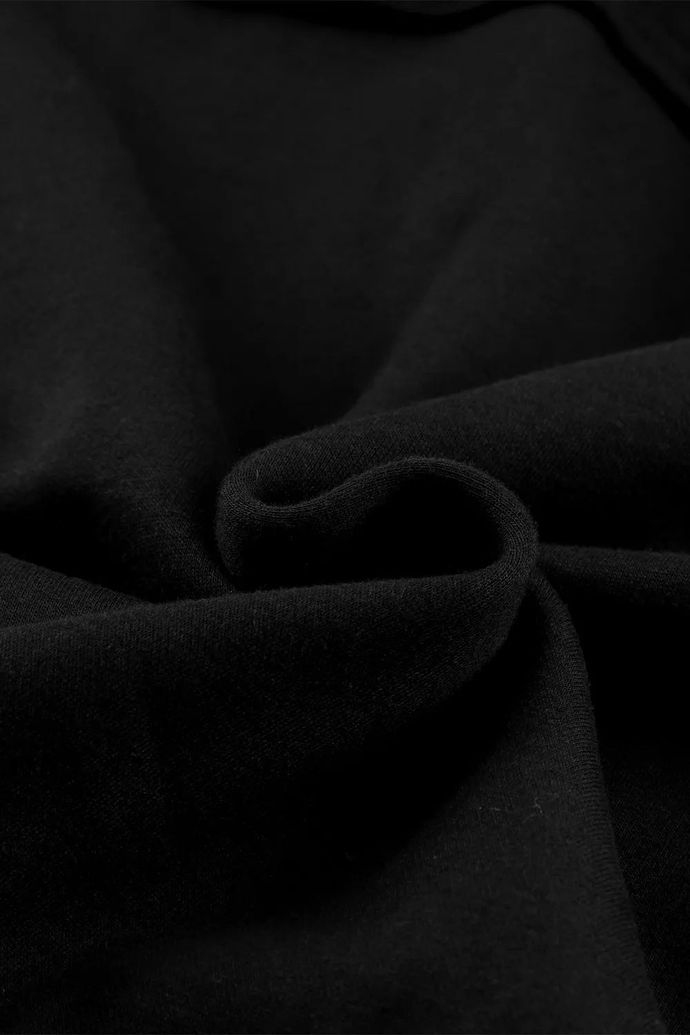 Zip-up hooded fleece jacket with flap pockets