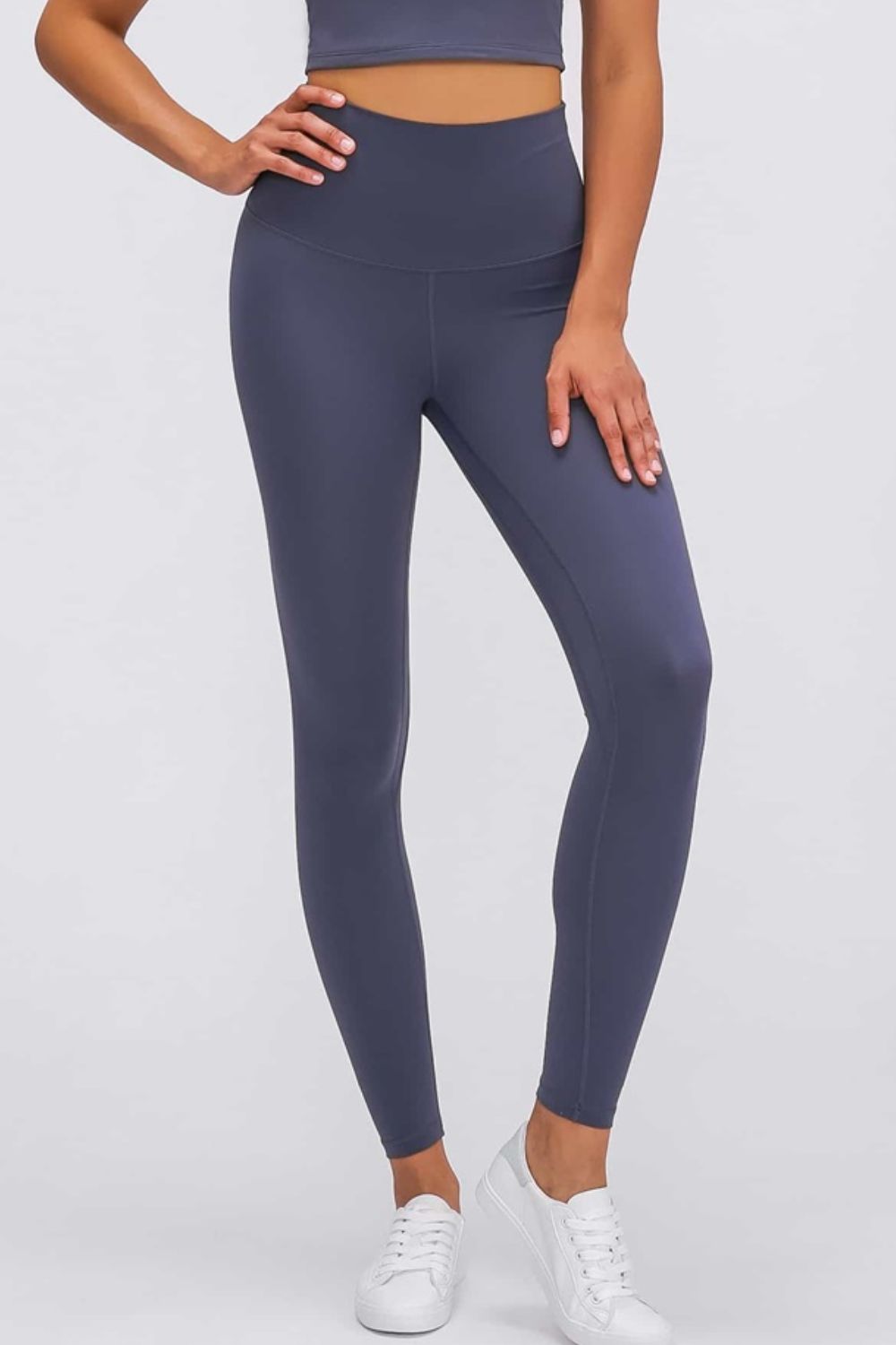 Steel Buttery-soft high-waist full-length yoga leggings