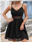 Cami babydoll dress with lace trim - Azoroh