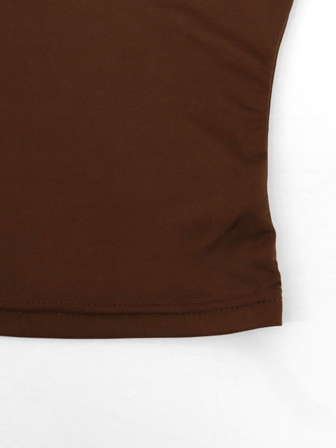 Ruched cowl neck cami with tie choker neckline