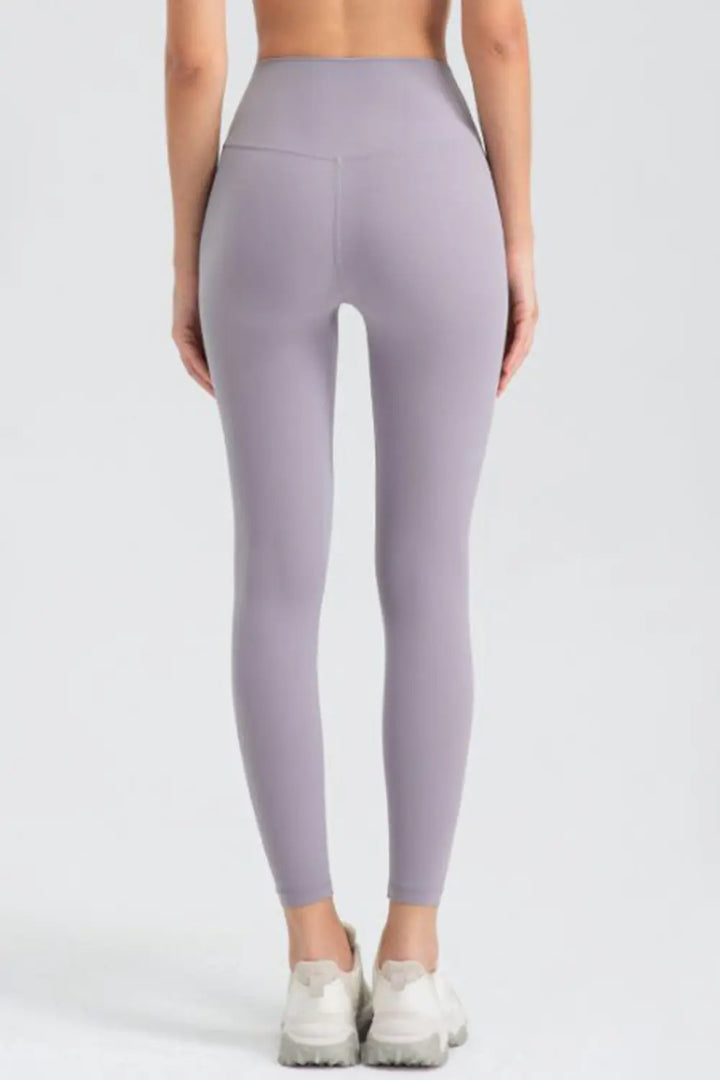Wide waistband high-rise workout leggings