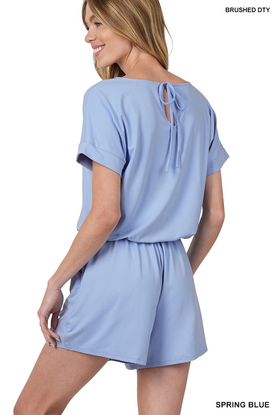 Brushed DTY Romper with Pockets - Azoroh