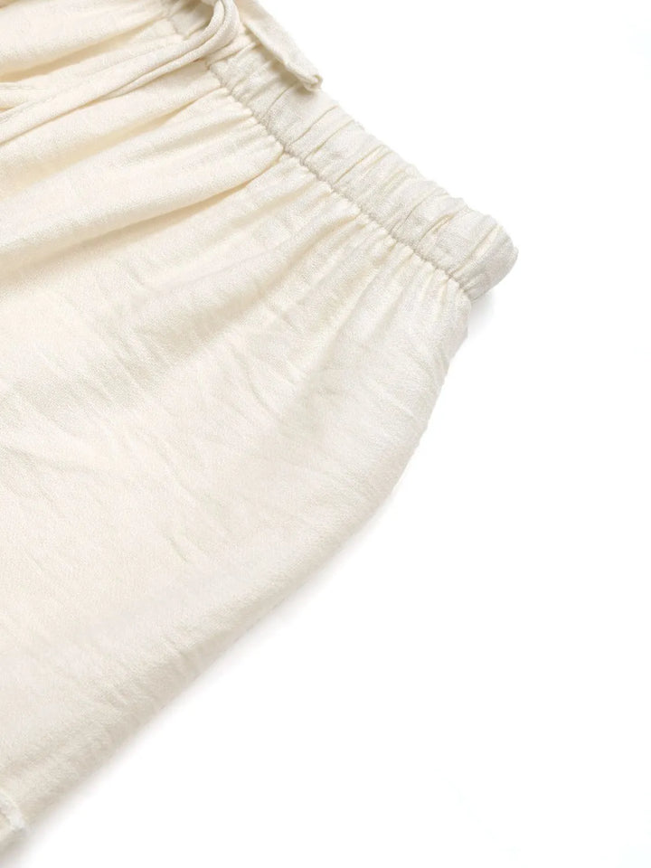Tiered frill maxi skirt with drawstring waist