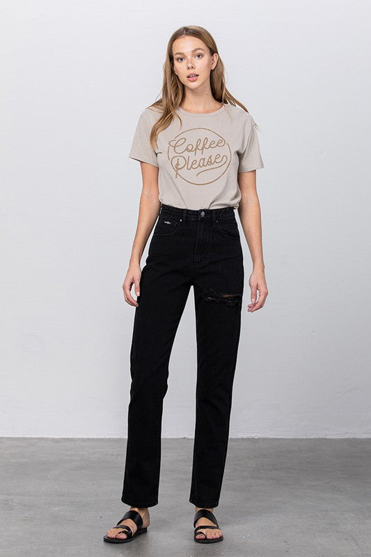 Jadon High-Rise Distressed Mom Jeans