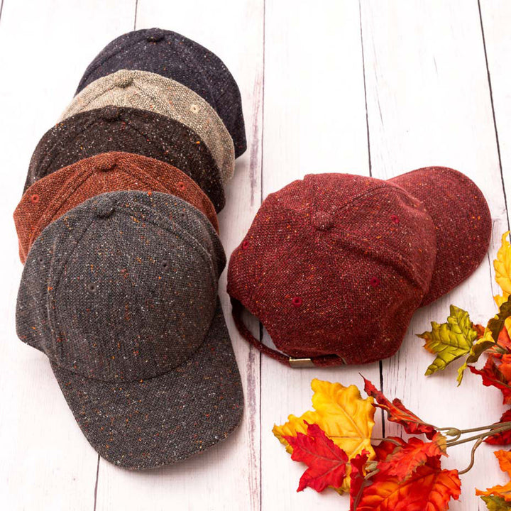 Fall Tweed Ball Cap - Azoroh