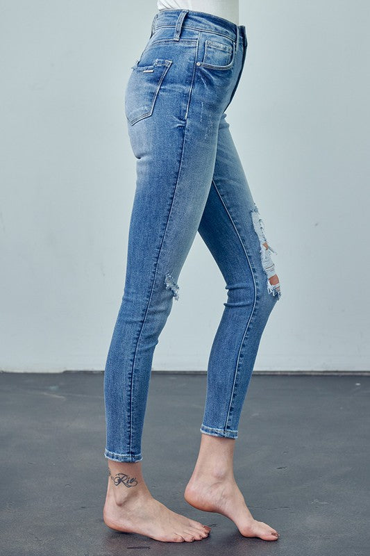 Montrose High Rise Distressed Ankle Skinny Jeans
