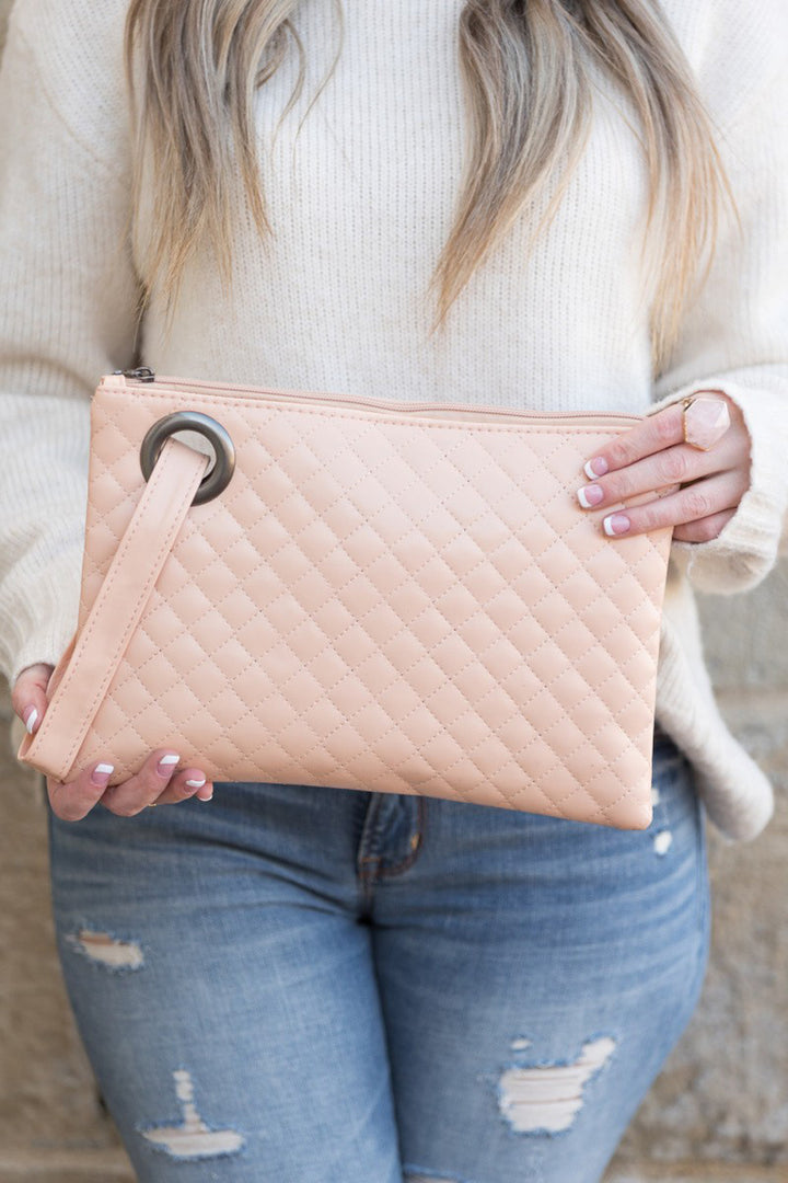 Quilted Wristlet Clutch - Azoroh