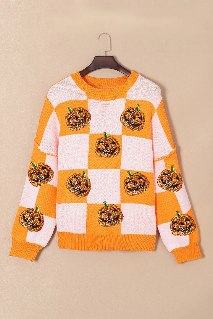 Sequin jack-o&