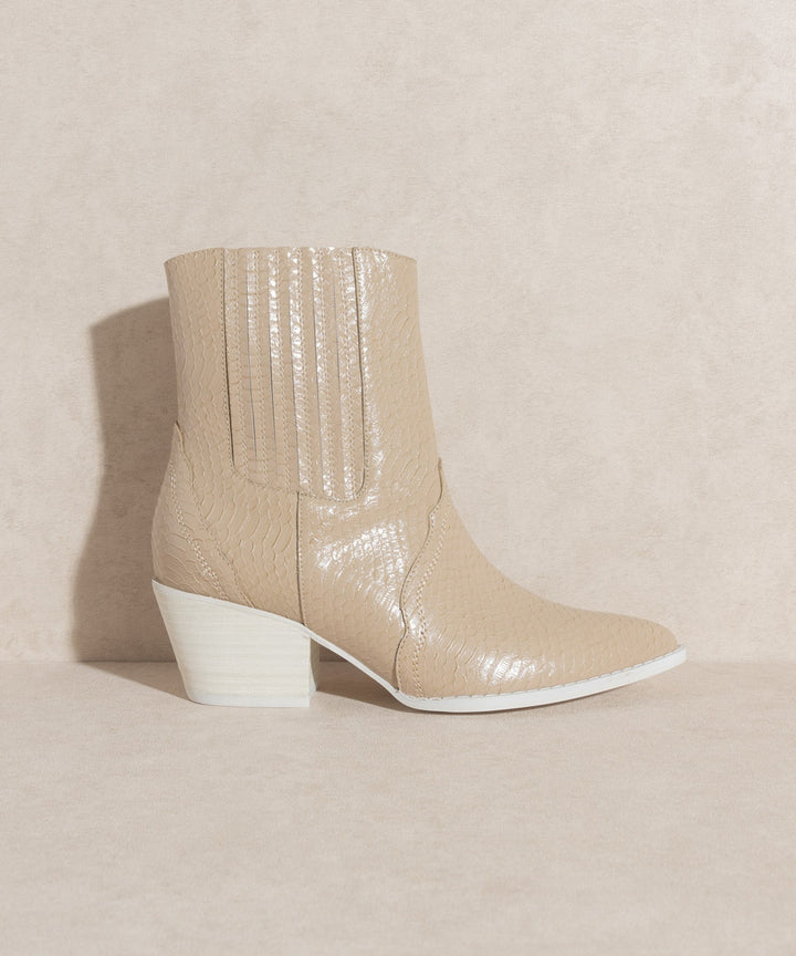 OASIS SOCIETY Dawn - Paneled Western Bootie - Azoroh