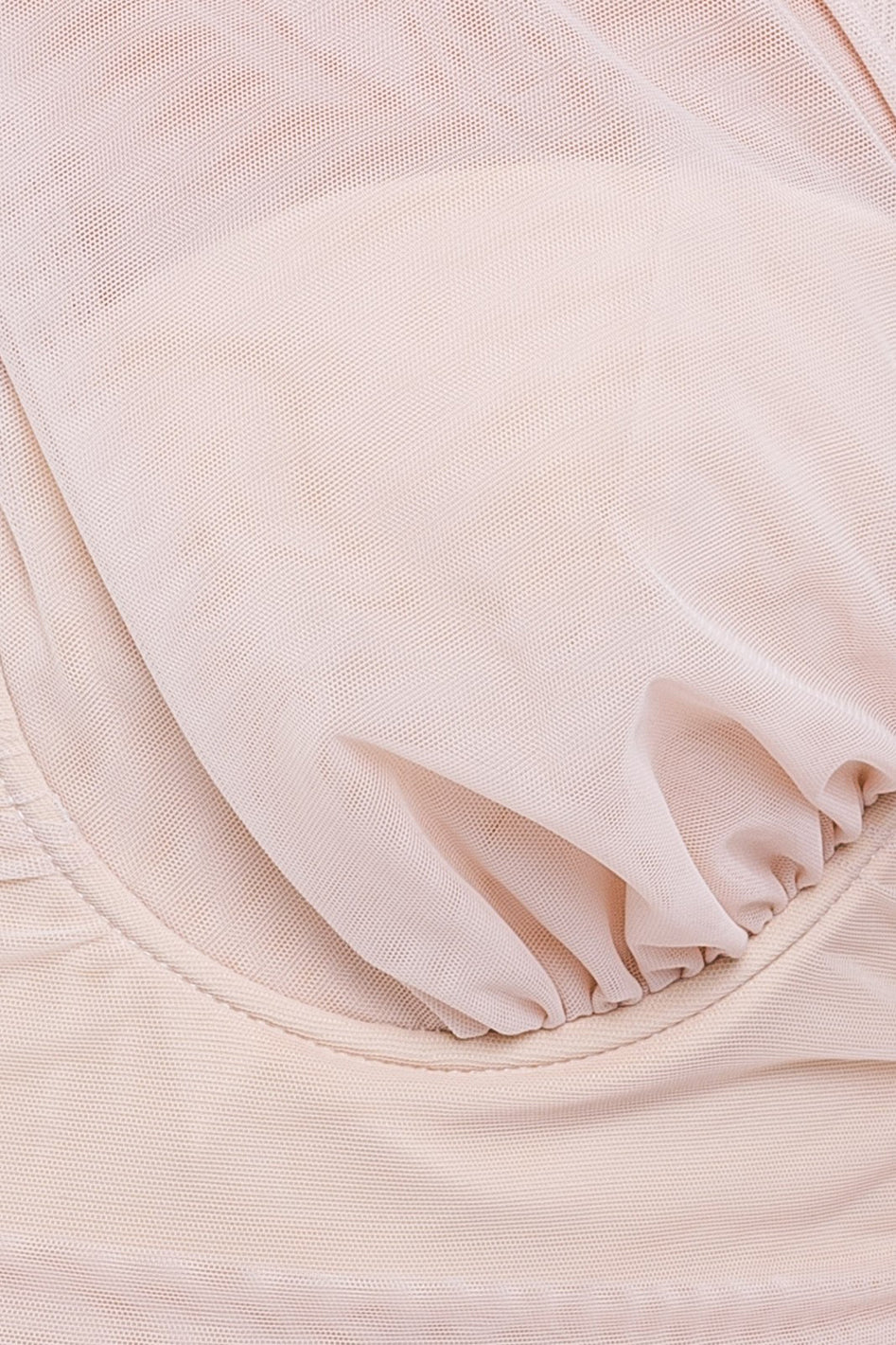 One Shoulder Detail Mesh Bodysuit - Azoroh