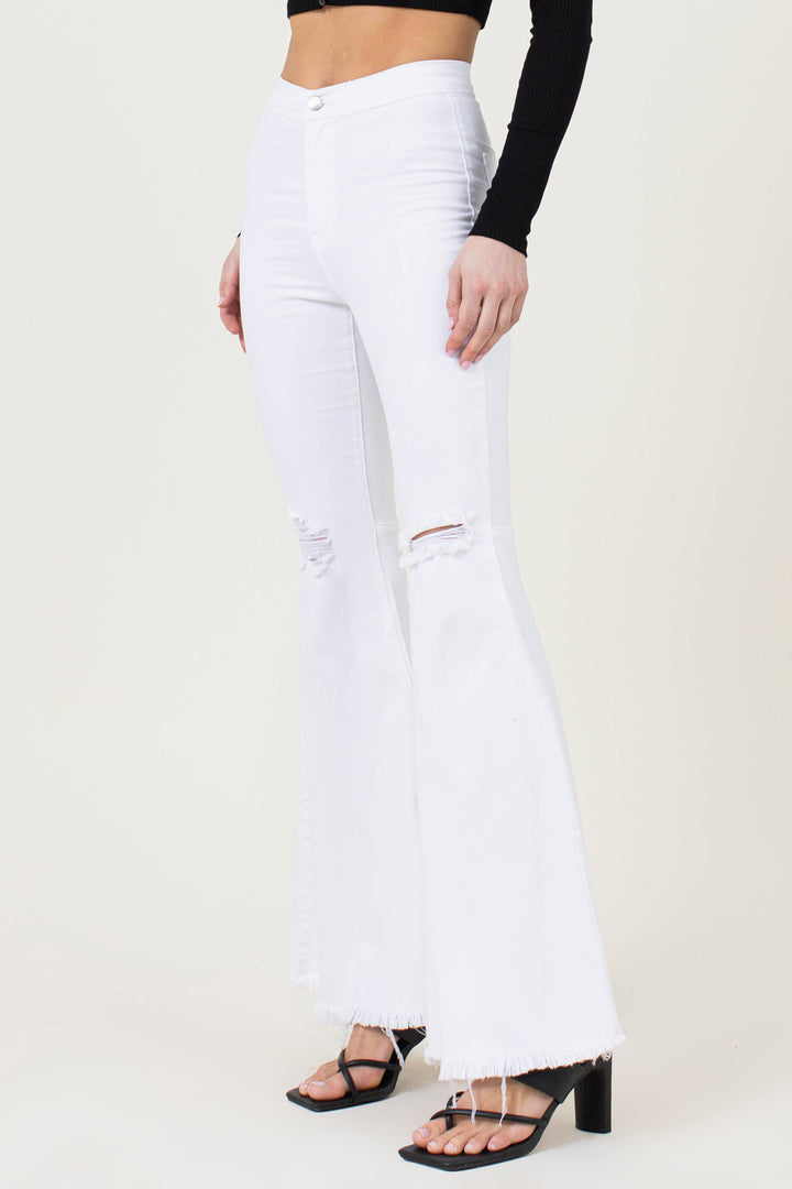 High Waisted Flare Jeans - Azoroh