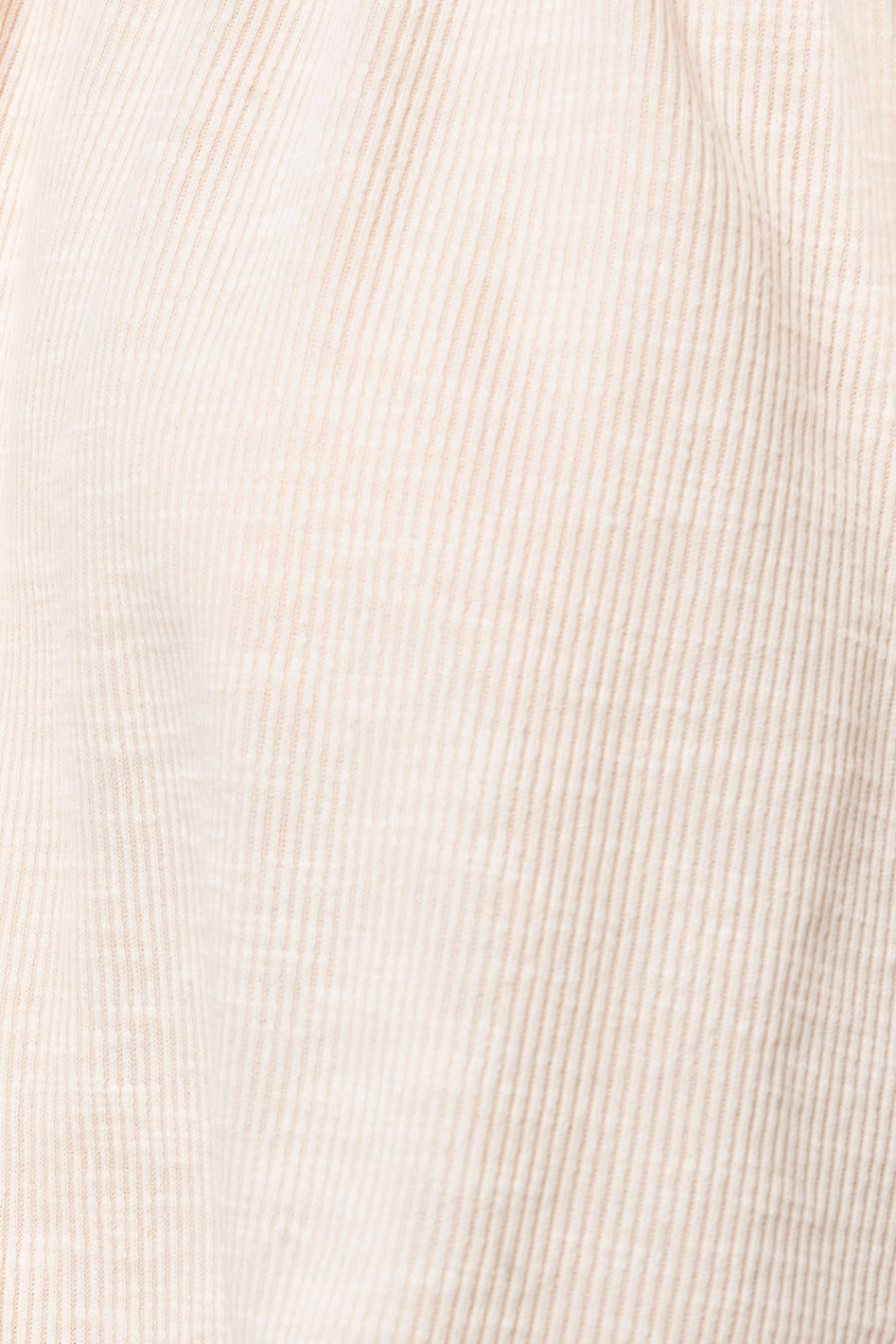 Marseille Shirring Neck Ribbed Short Sleeve Top