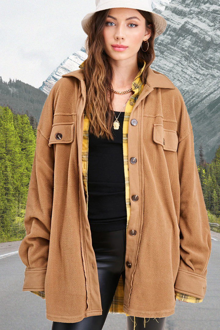 Horizon Oversized Fleece Shirt Jacket