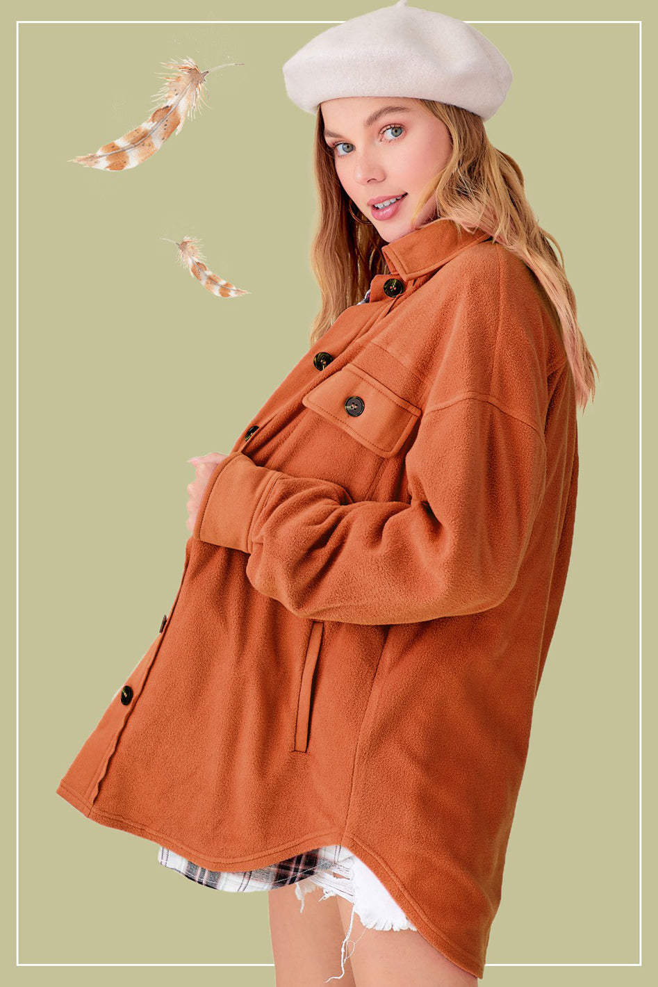 Horizon Oversized Fleece Shirt Jacket