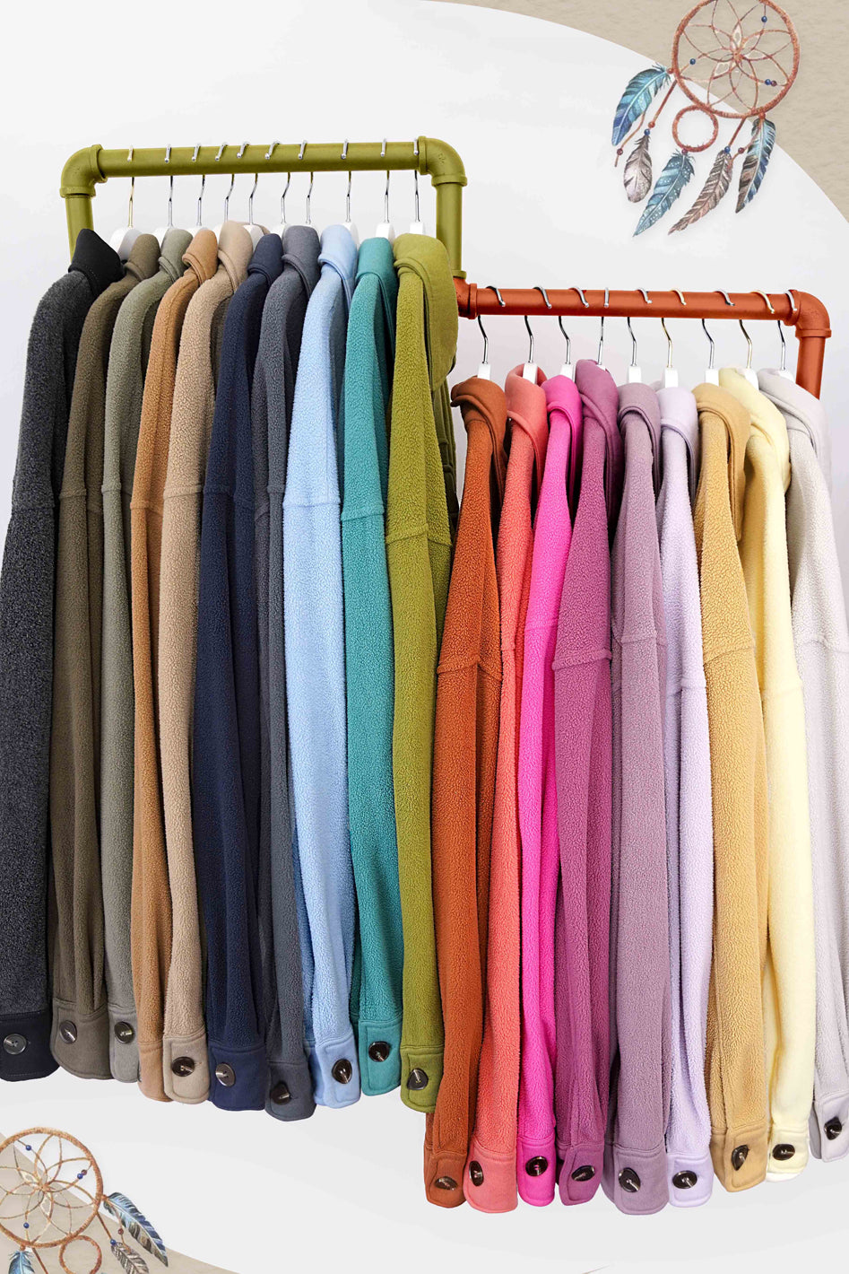 Horizon Oversized Fleece Shirt Jacket