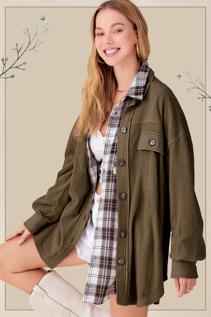Horizon Oversized Fleece Shirt Jacket