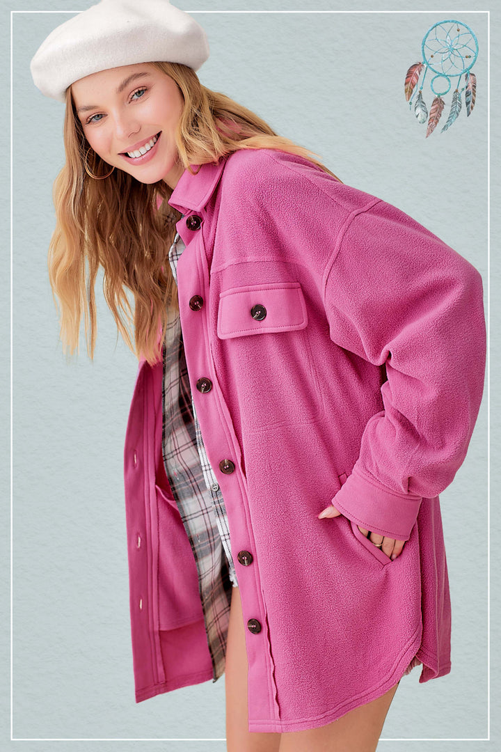 Horizon Oversized Fleece Shirt Jacket