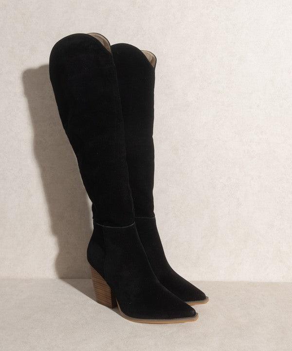 Oasis Society Clara - Knee-High Western Boots - Azoroh