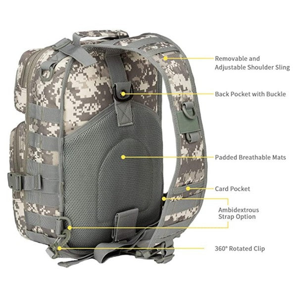 Tactical Military Medium Sling Range Bag - Azoroh