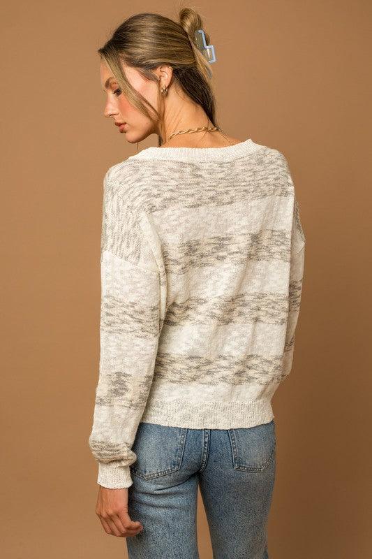 Striped Oversized Sweater - Azoroh