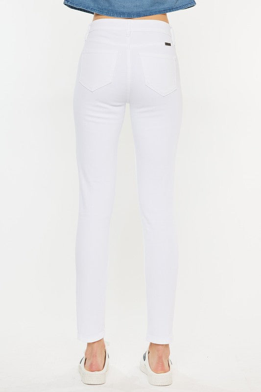 Exquisite High Rise Ankle Skinny Jeans | Stretch Comfort Fit