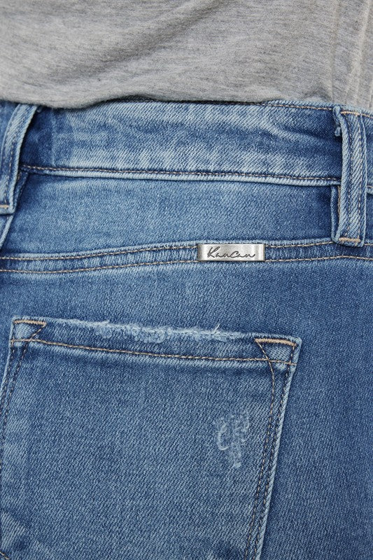 Charisma High Rise Fray Hem Ankle Skinny Jeans
