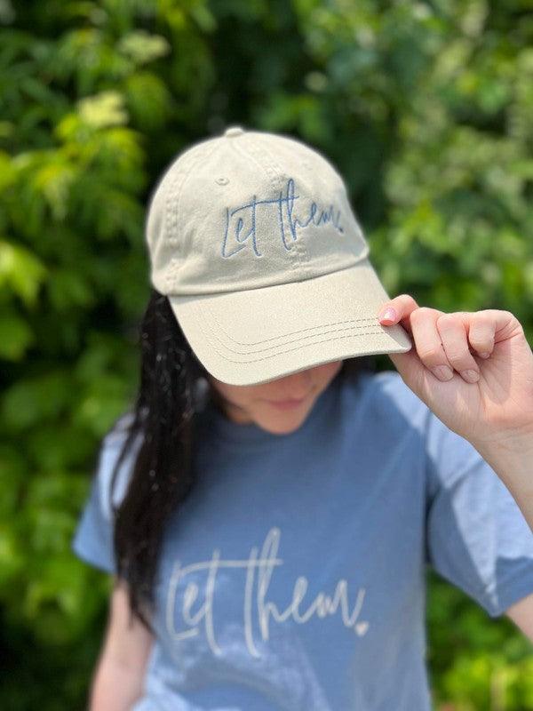 Let Them Embroidered Hat - Azoroh