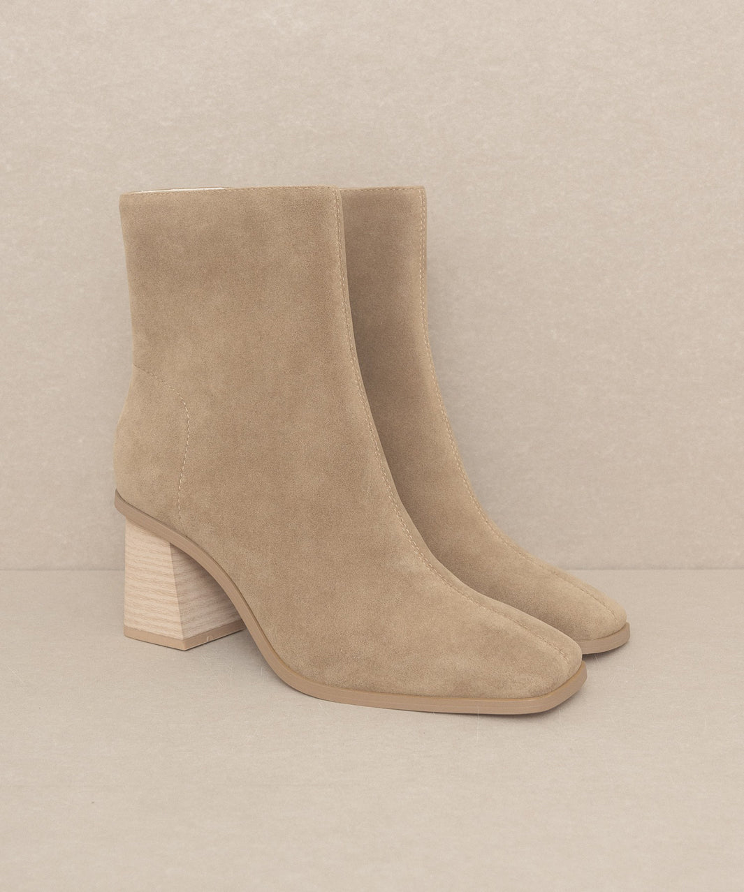 OASIS SOCIETY Vera - Square Toe Ankle Boots - Azoroh