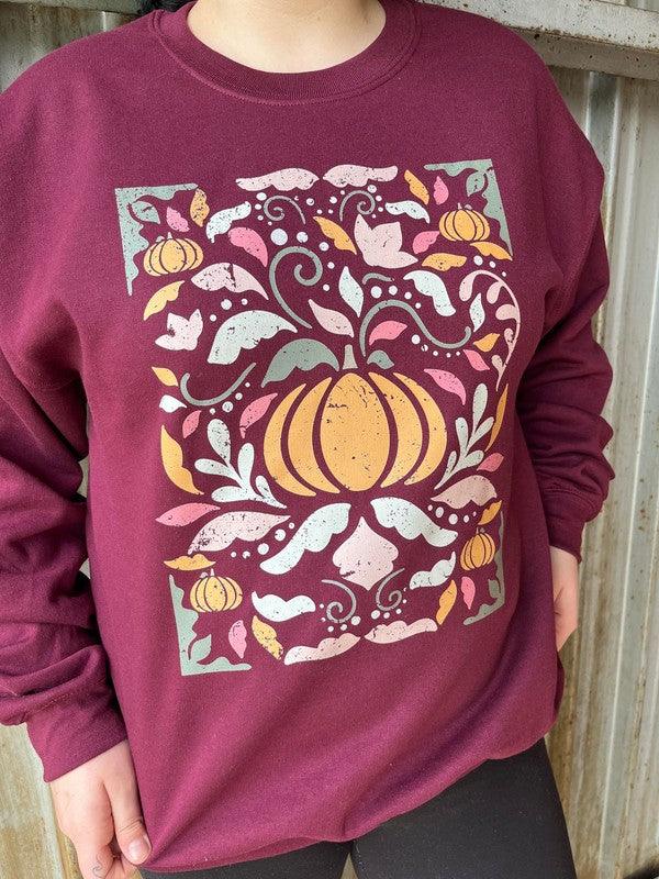 Artsy Pumpkin Sweatshirt - Azoroh