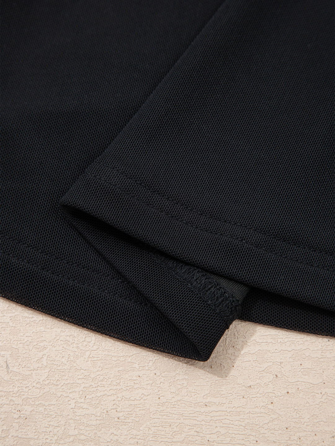 Sheer mesh yoke cap sleeve top with ruched waist