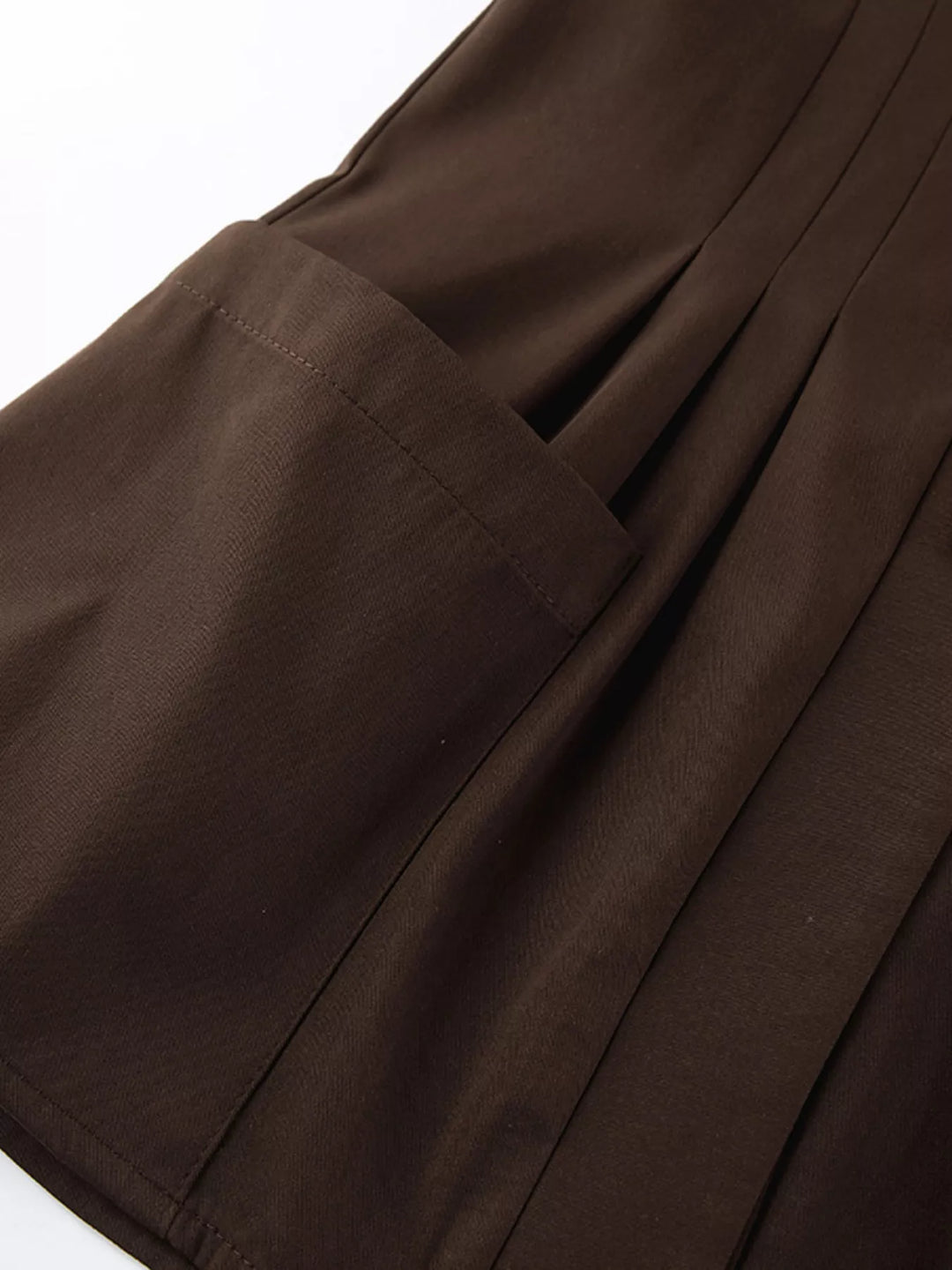 Button-front cinched-waist jacket with flared cuffs
