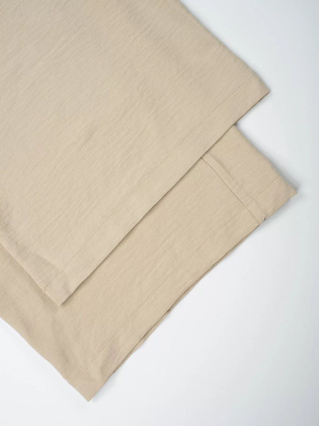 Linen-look drawstring wide-leg pants with side pockets