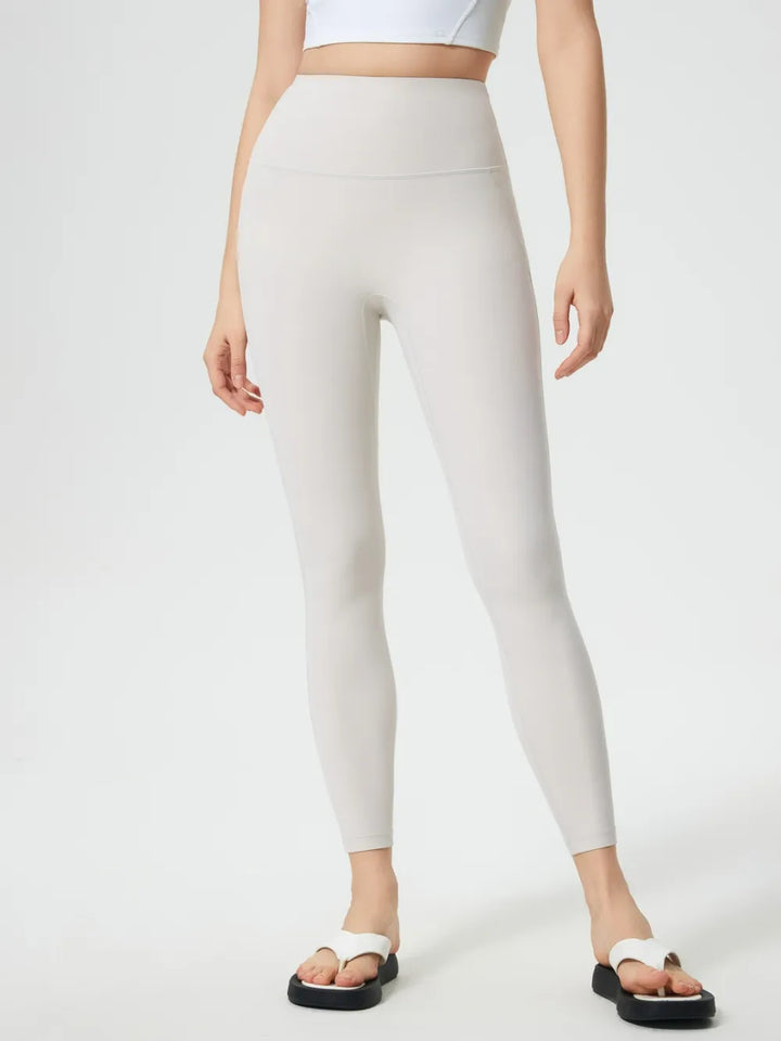 Wide waistband high-rise active leggings