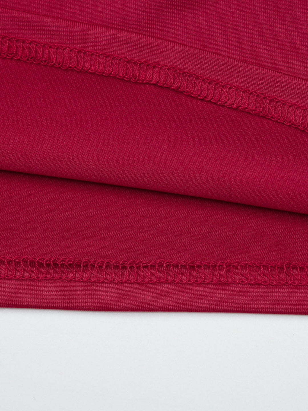 One-shoulder button-trim fitted crop top