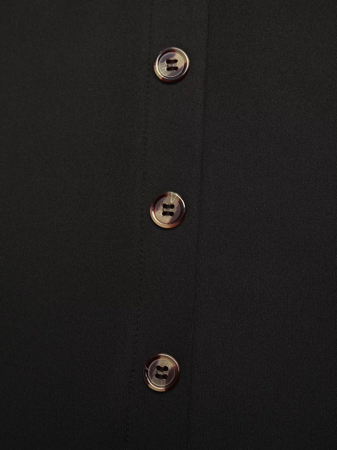 High-rise button-front midi skirt with flap pockets