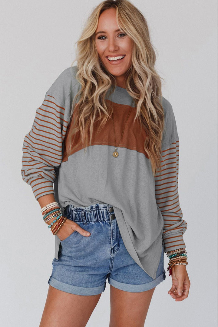 Montego Colorblock Bishop Sleeve Top