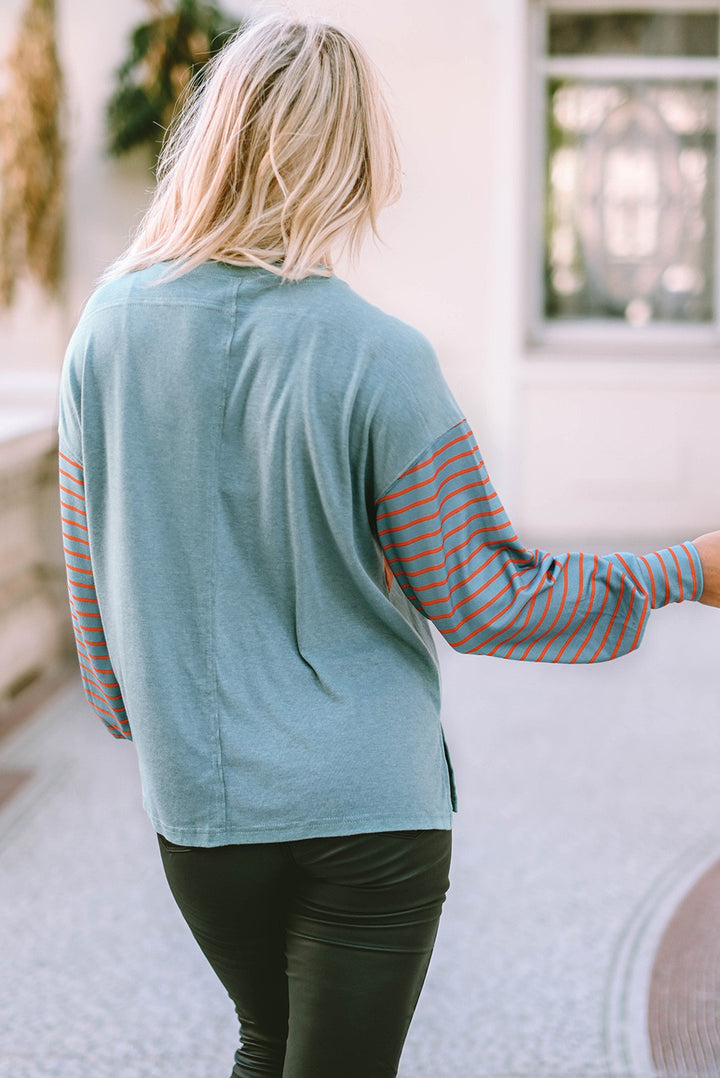 Montego Colorblock Bishop Sleeve Top