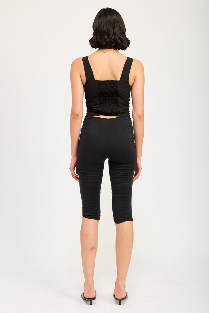 SLEEVELESS TOP WITH BUTTON UP DETAIL