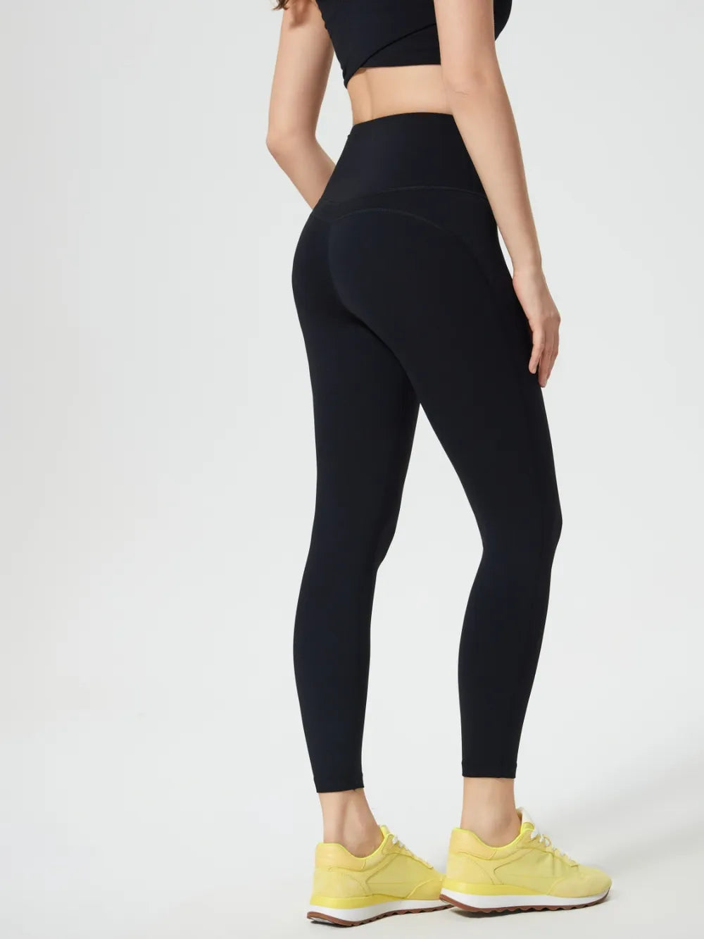 Wide waistband high-rise active leggings