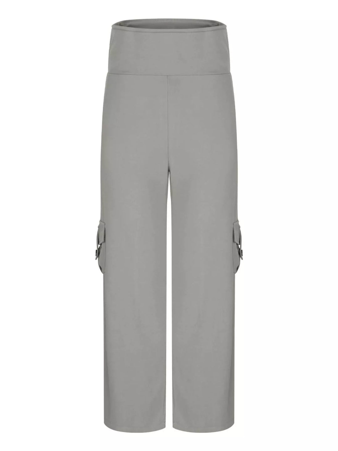 High-rise flare yoga pants with cargo pockets