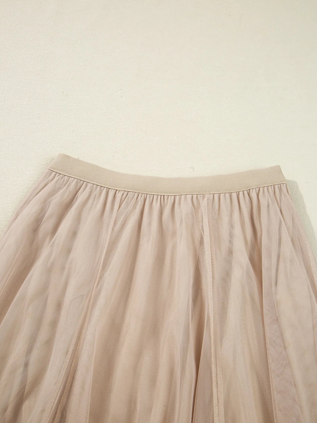 High-waist pleated flowy midi skirt