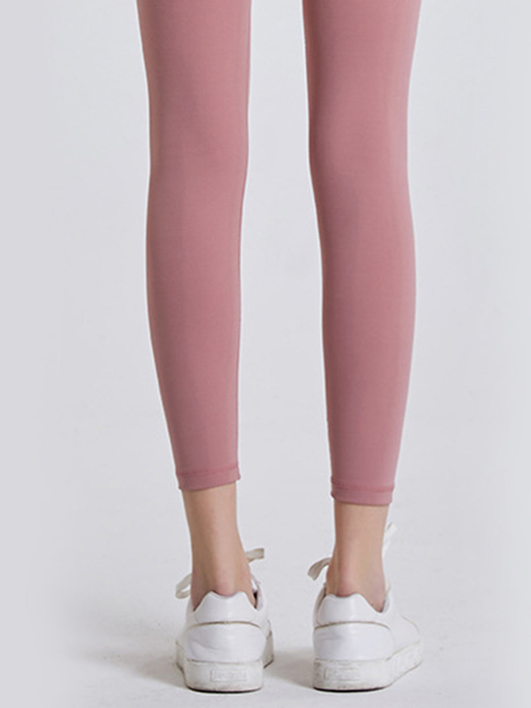 High-rise sports leggings with wide yoke waistband