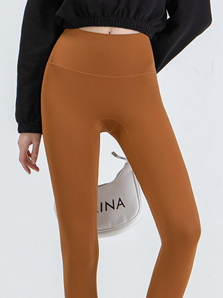 Wide waistband high-rise workout leggings