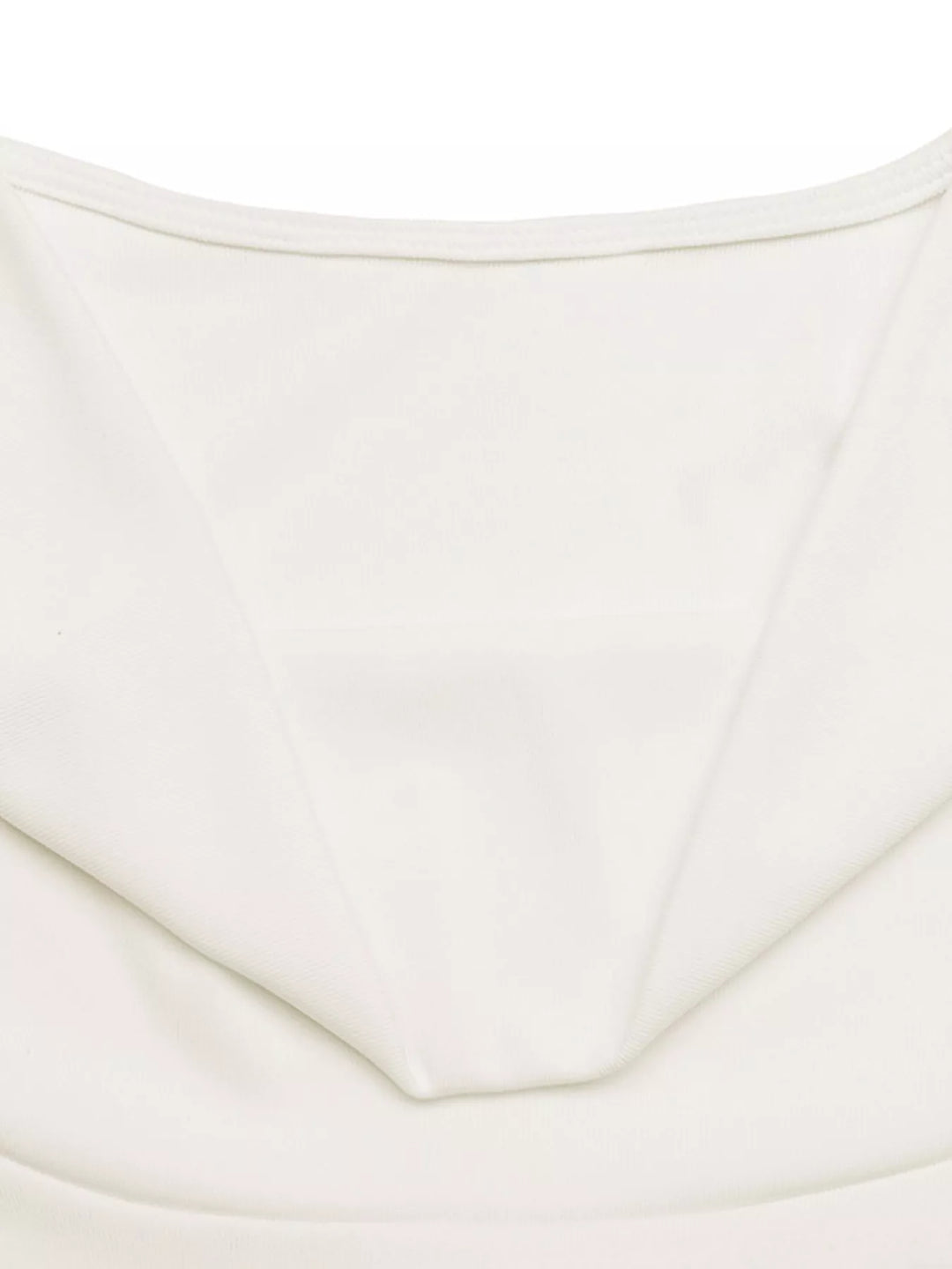 Cowl neck ruched long sleeve top with choker cutout