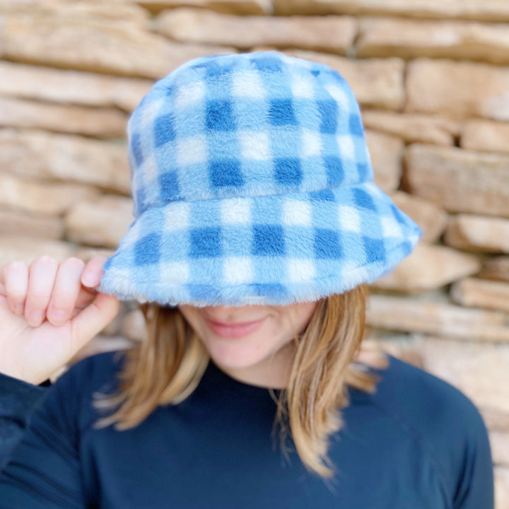Super Cozy Checkered Bucket Hat - Azoroh