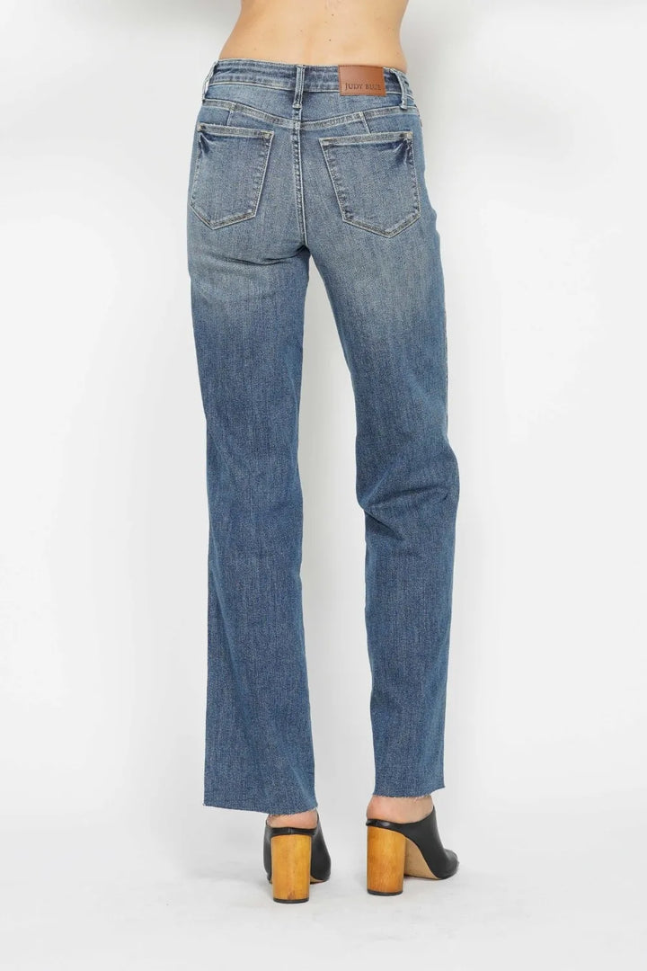 Judy Blue mid-rise straight jeans with tummy control