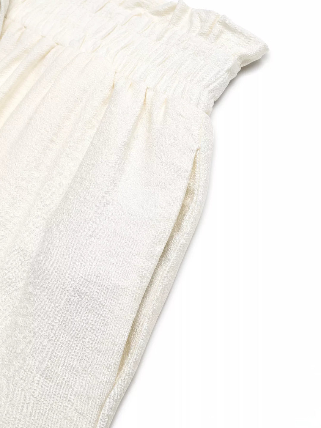 Wide leg drawstring pants with lace trim and pockets