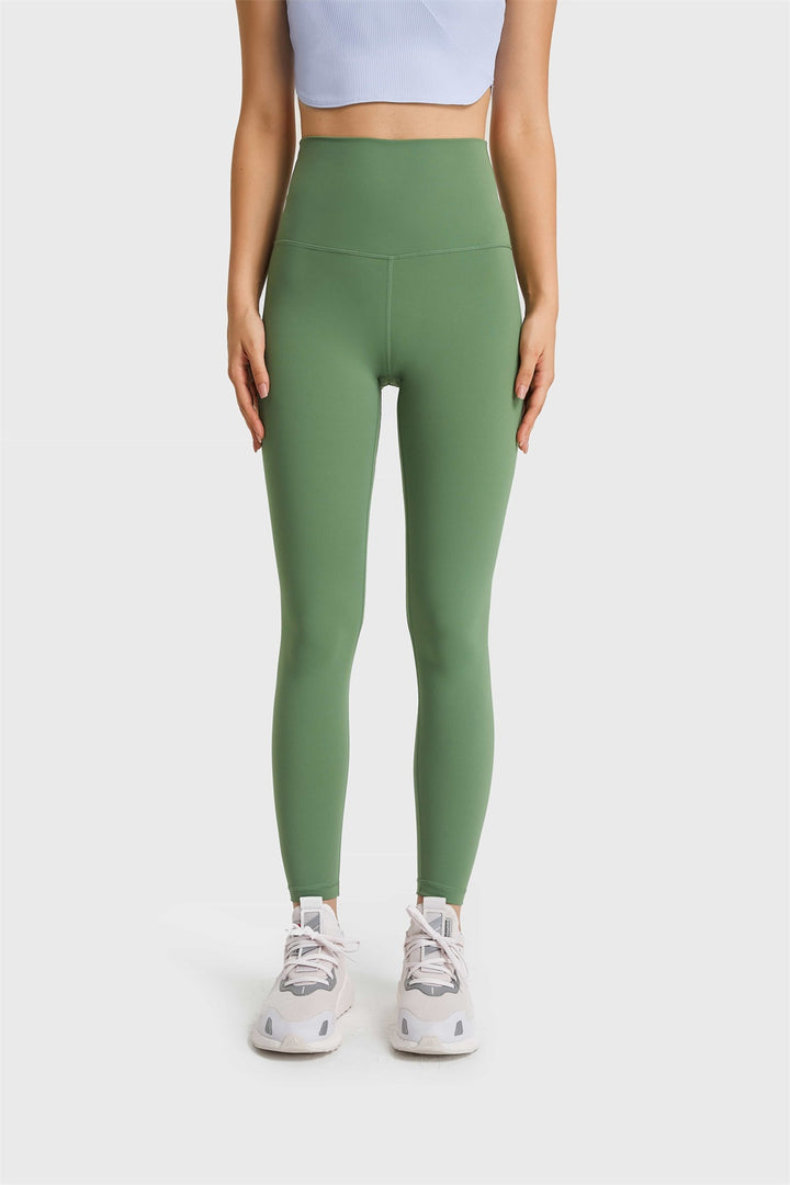 Green Buttery-soft high-waist full-length yoga leggings