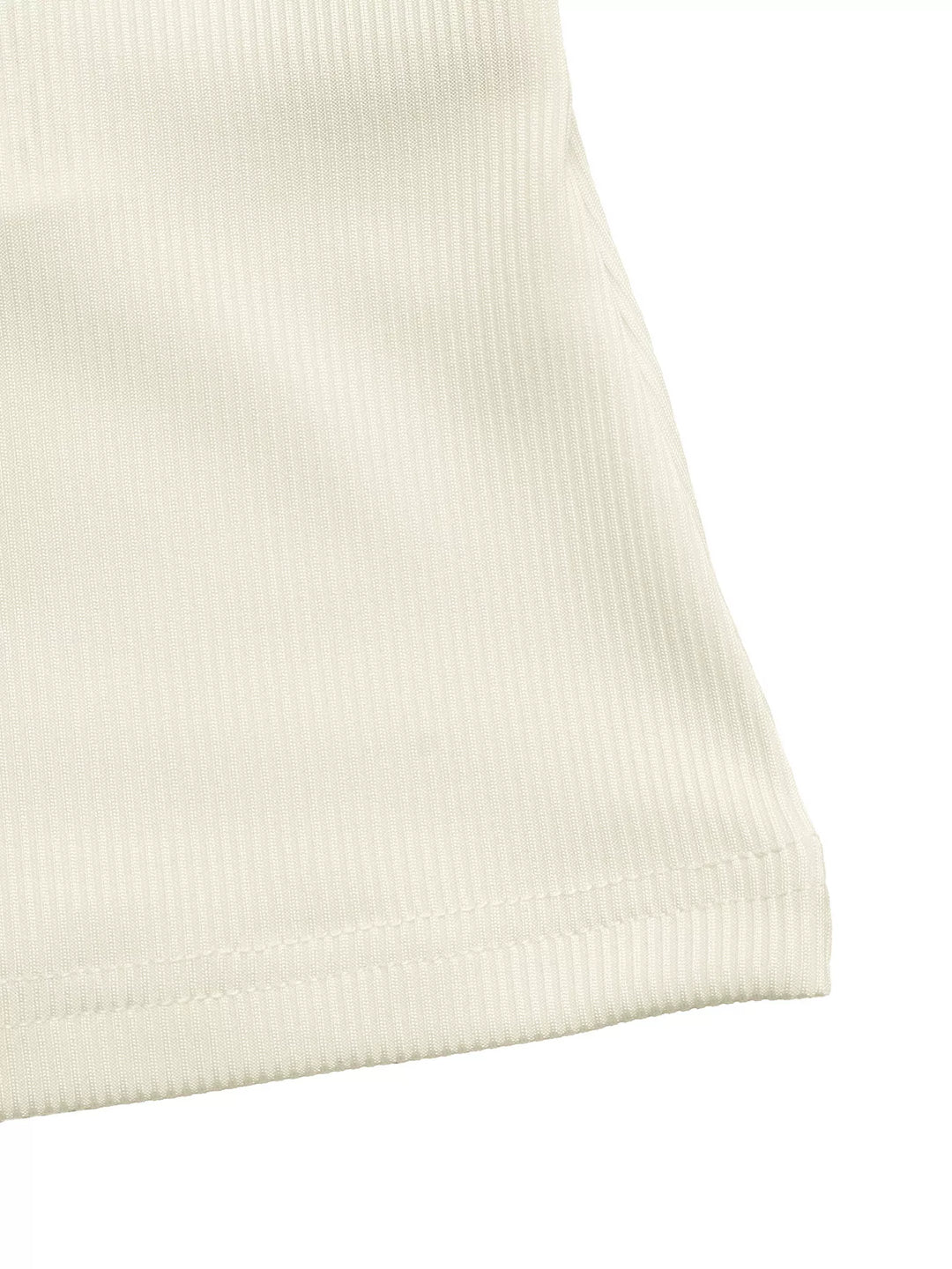 Ribbed knit cap sleeve V-neck top with bow trim